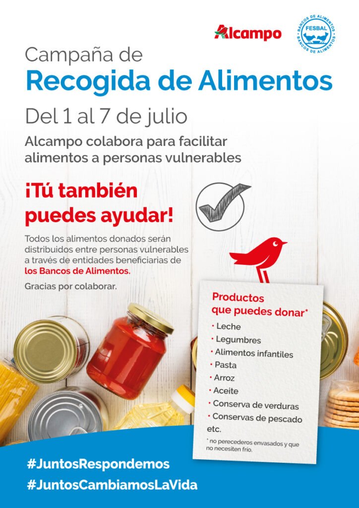 recogida de alimentos alcampo