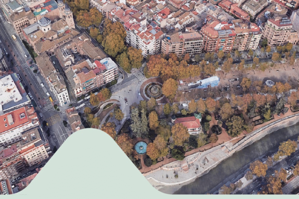 Vista aérea Plaza del Humilladero (Granada)